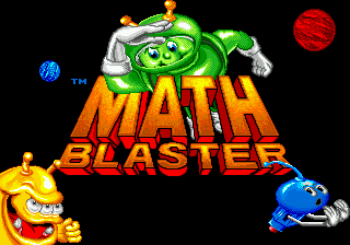 Math Blaster - Episode 1 (USA) Title Screen